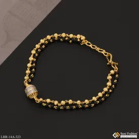 Exclusive A323 Style Womens Mangalsutra Bracelet, 1g Gold-Plated - Elegant Design