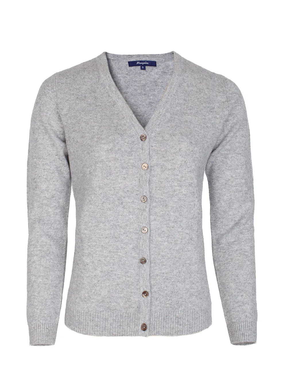 100% Mongolian Cashmere V Neck Cardigan