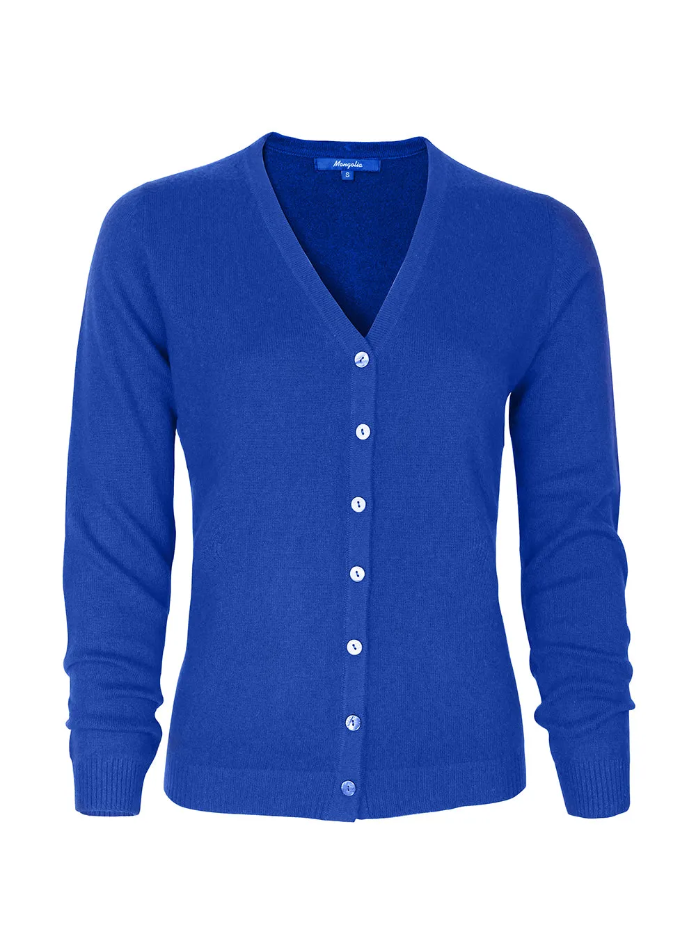 100% Mongolian Cashmere V Neck Cardigan