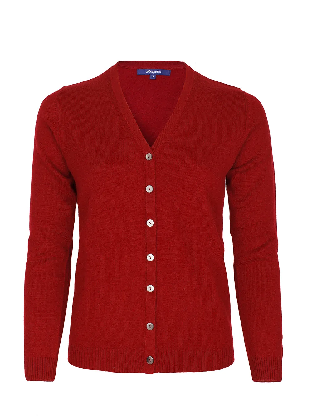 100% Mongolian Cashmere V Neck Cardigan