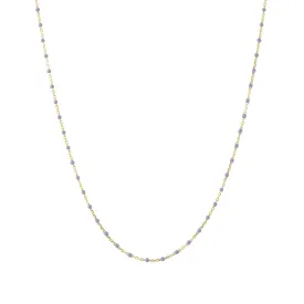 16" Lavender Tiny Dot Chain Necklace