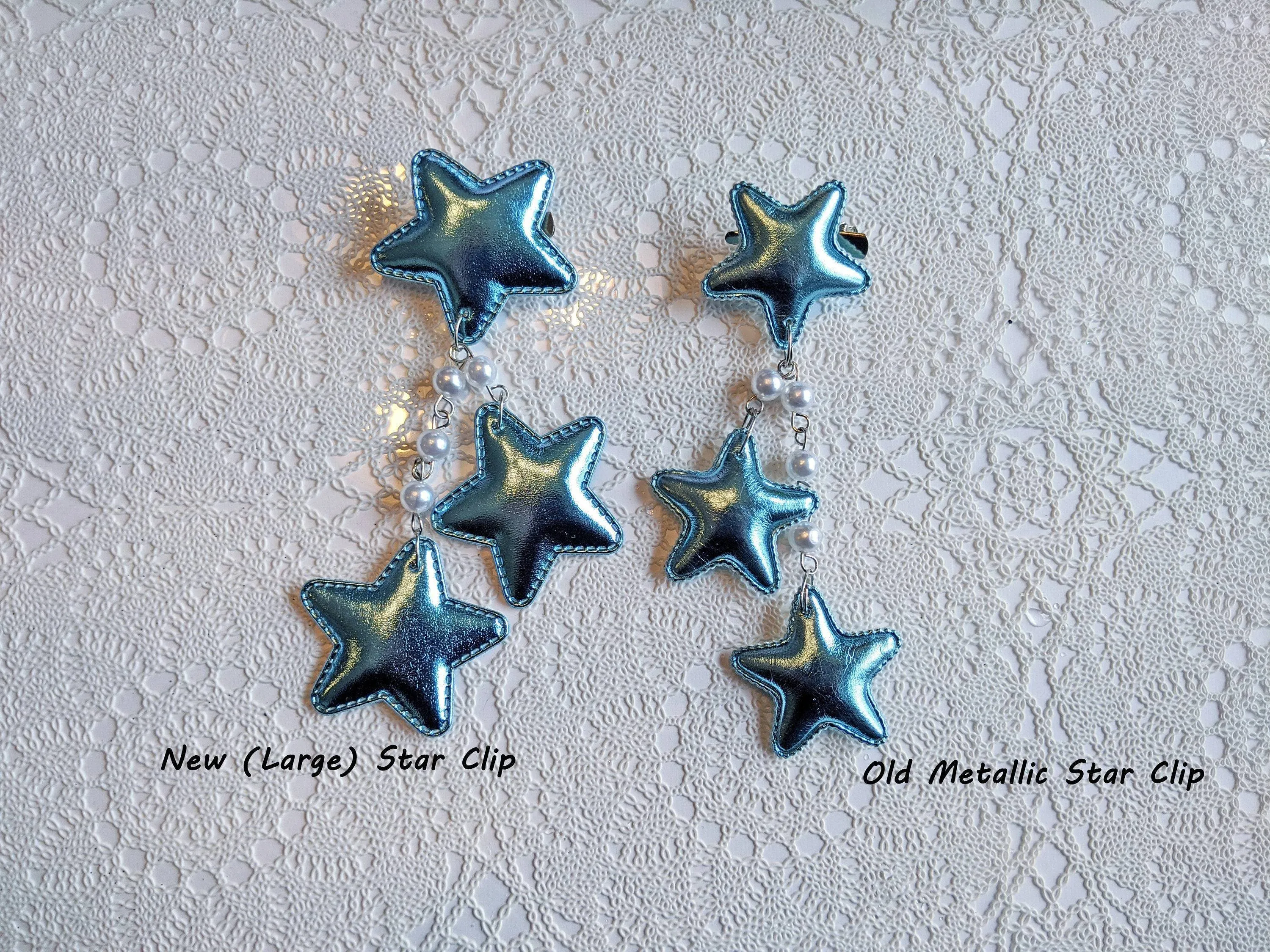 2-Way LG Metallic Star Clips (6 Colors)