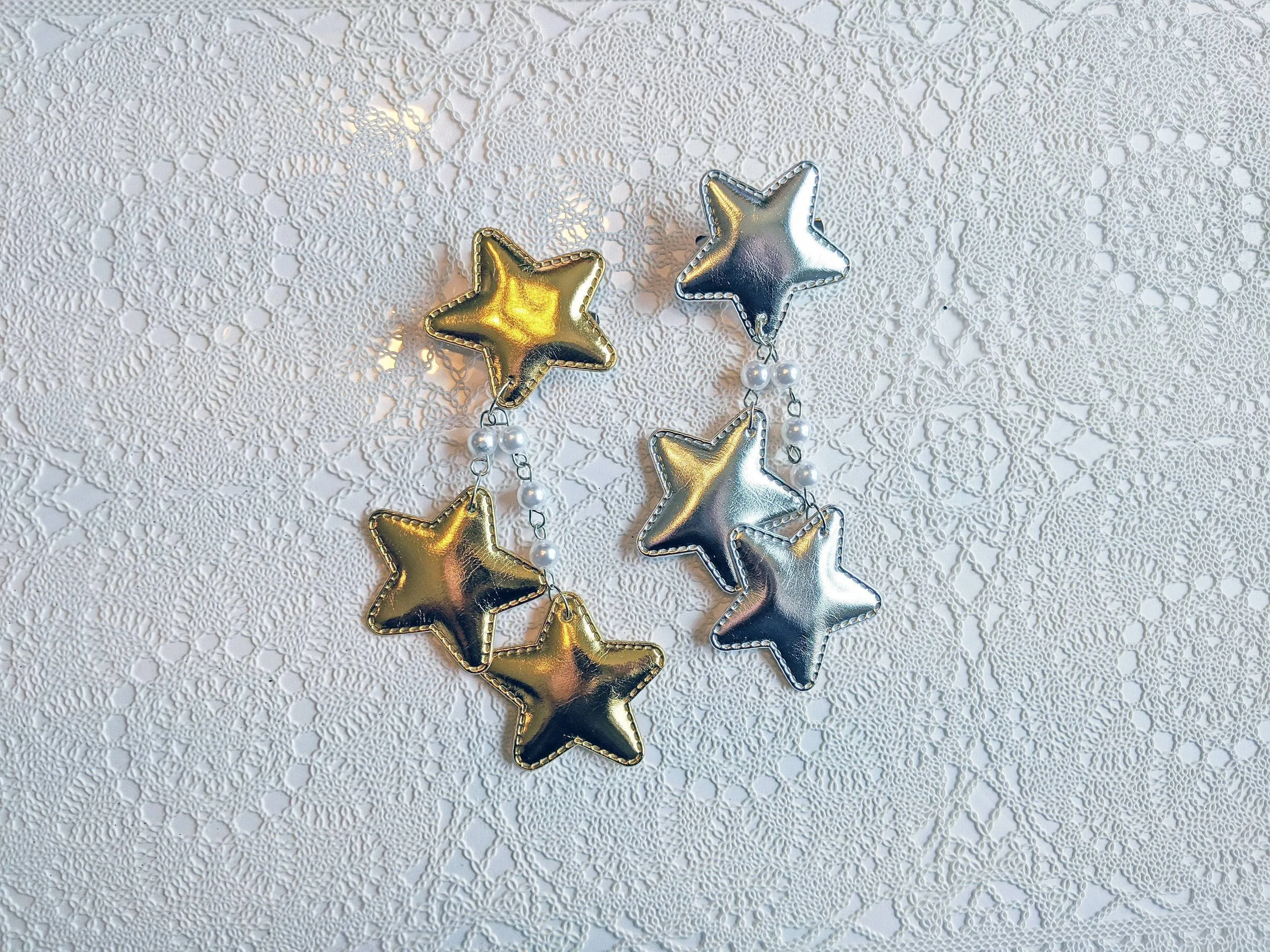 2-Way LG Metallic Star Clips (6 Colors)