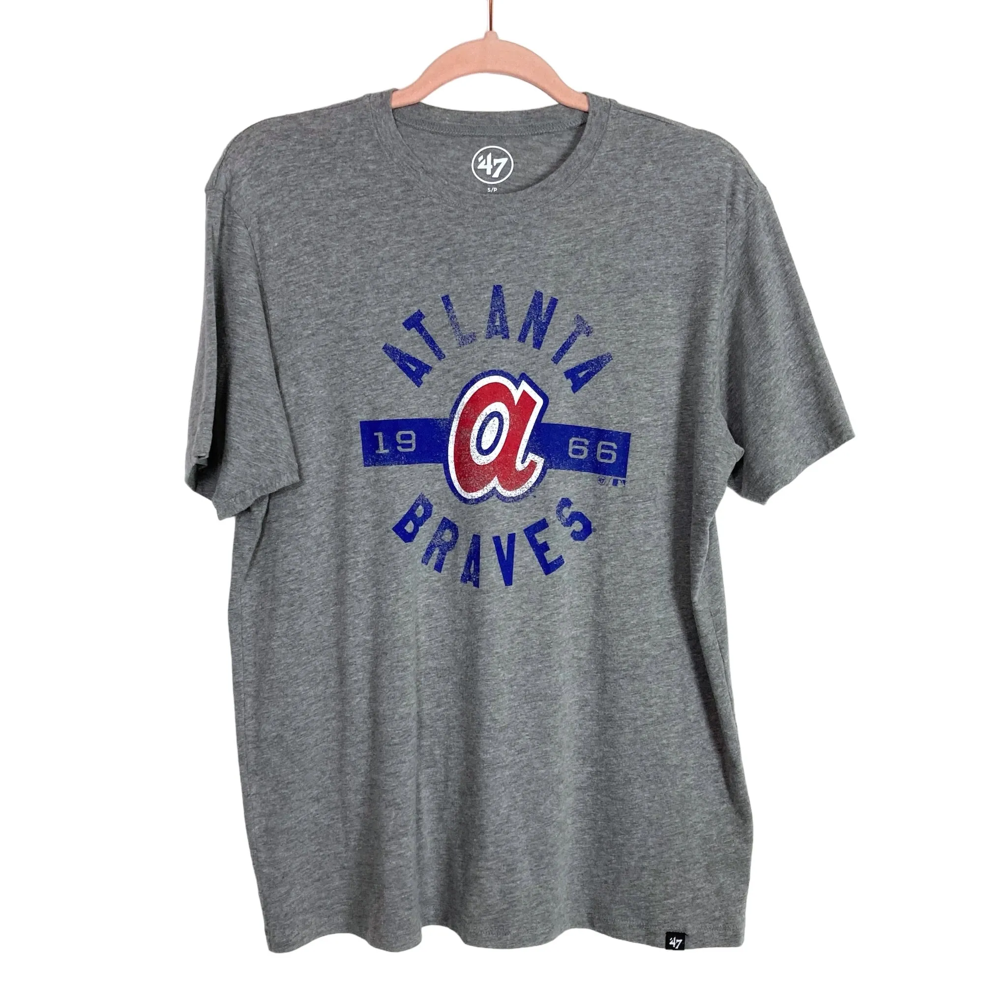 '47 Gray Atlanta Braves Tee- Size S