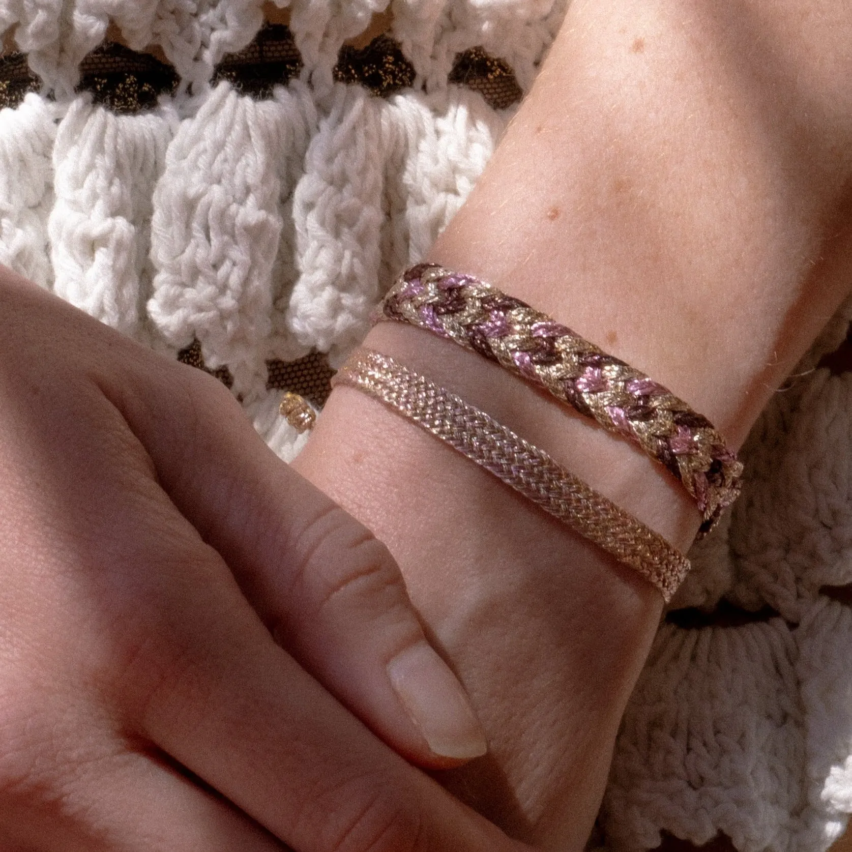 Peach Pink Ania N°1 Bracelet - Elegant and Chic