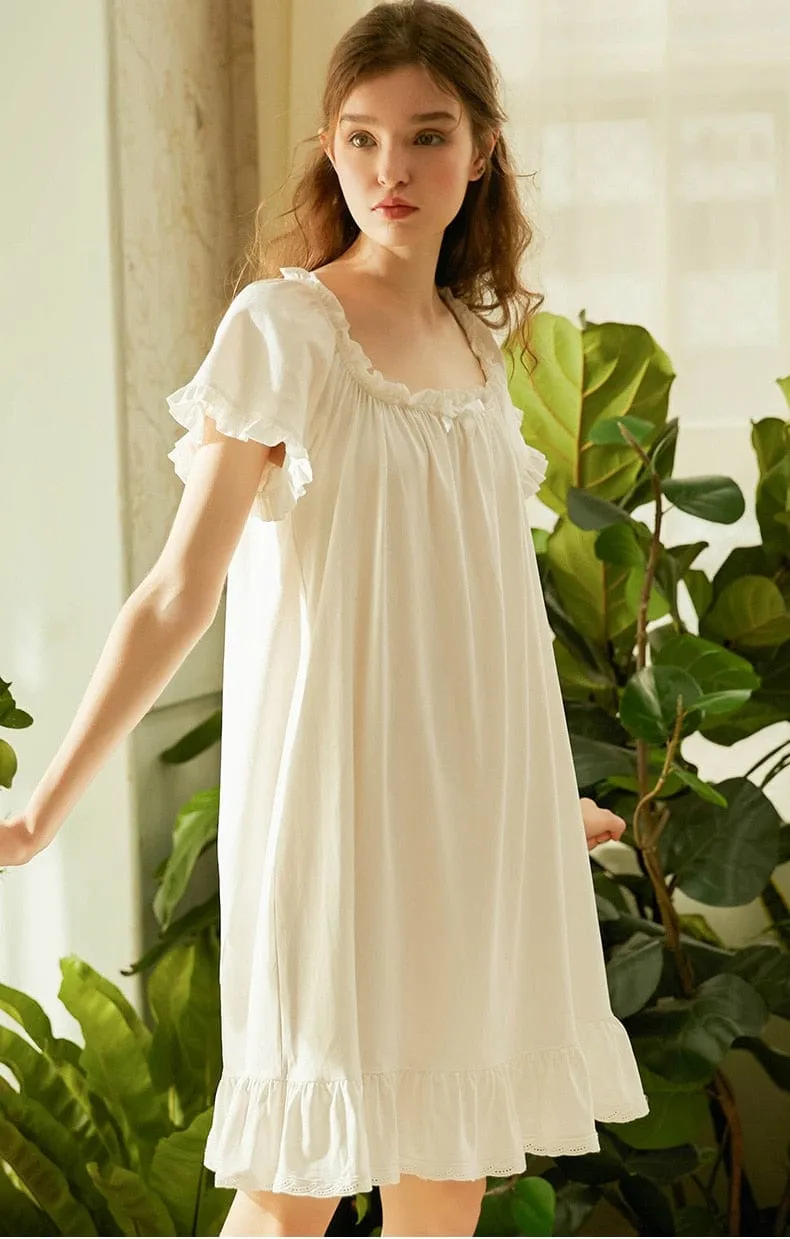 Annabelle Lee Sleepwear, S-L White - End of Summer Sale!