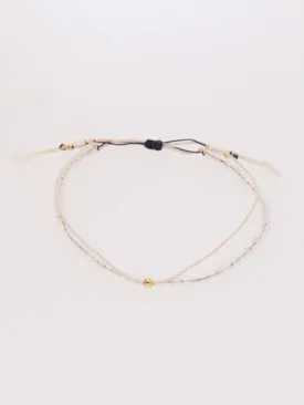 Birthstone Silk Braid Anklet- JUN