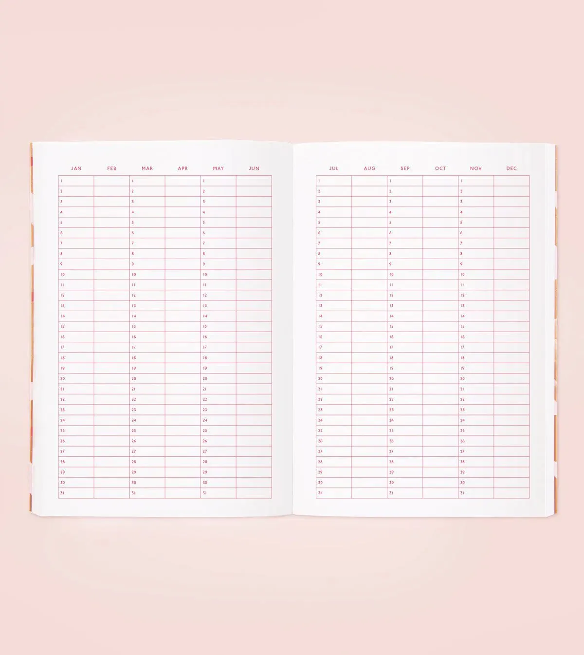 Blossom Gold Planner - Red Petal