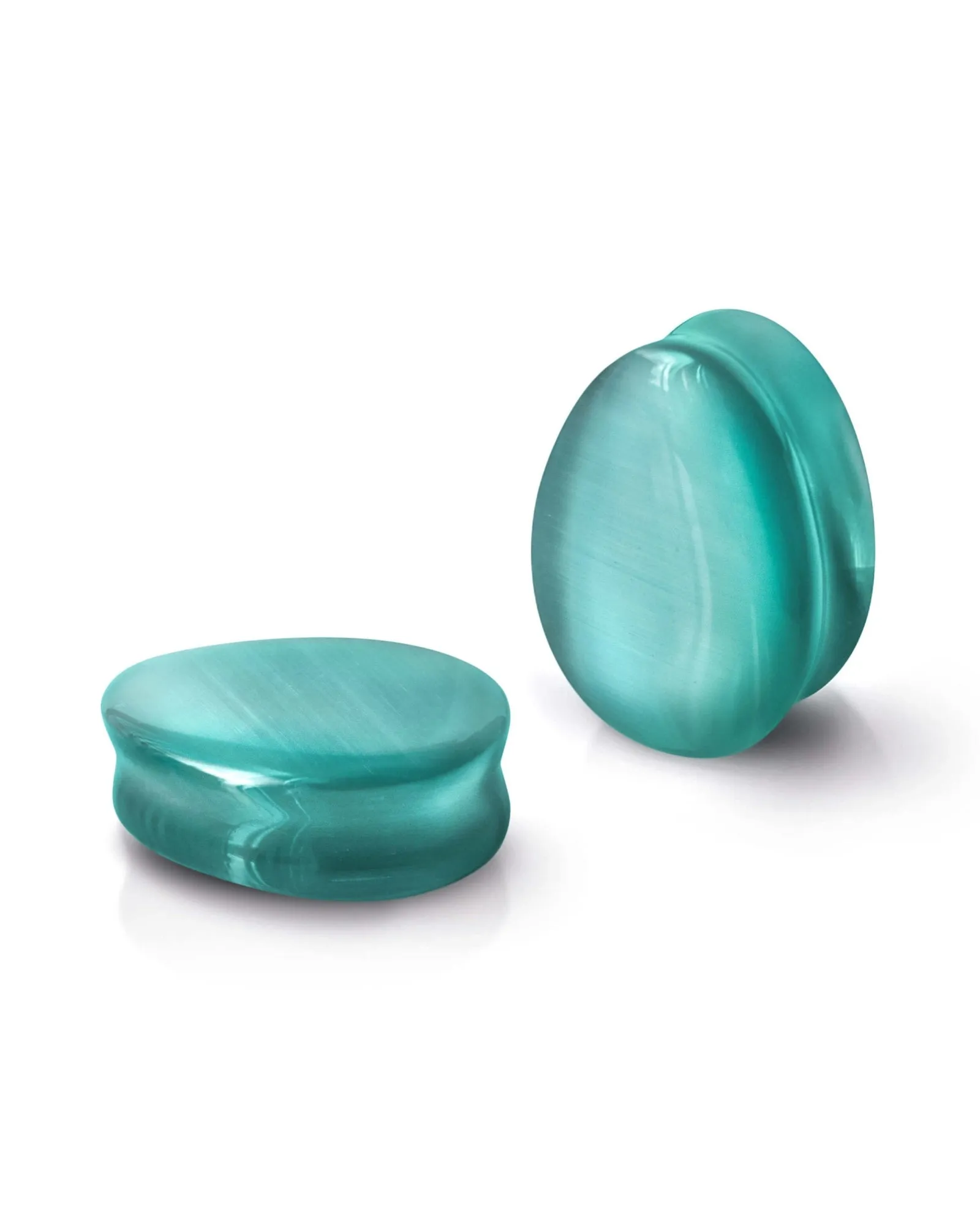 Cerulean Dragon's Eye Teardrop Plugs