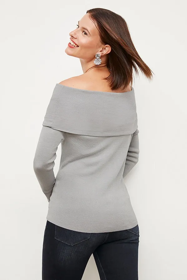 Dae Top - Silk Jersey :: Pale Gray