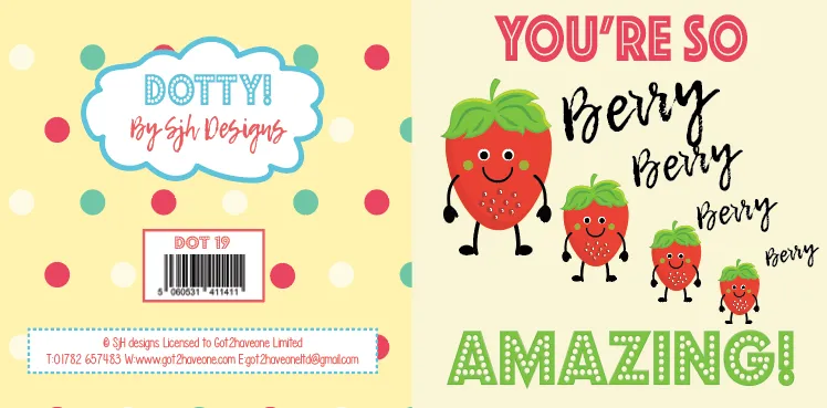 Dotty Card Range - You Are Berry Amazing Greetings Card