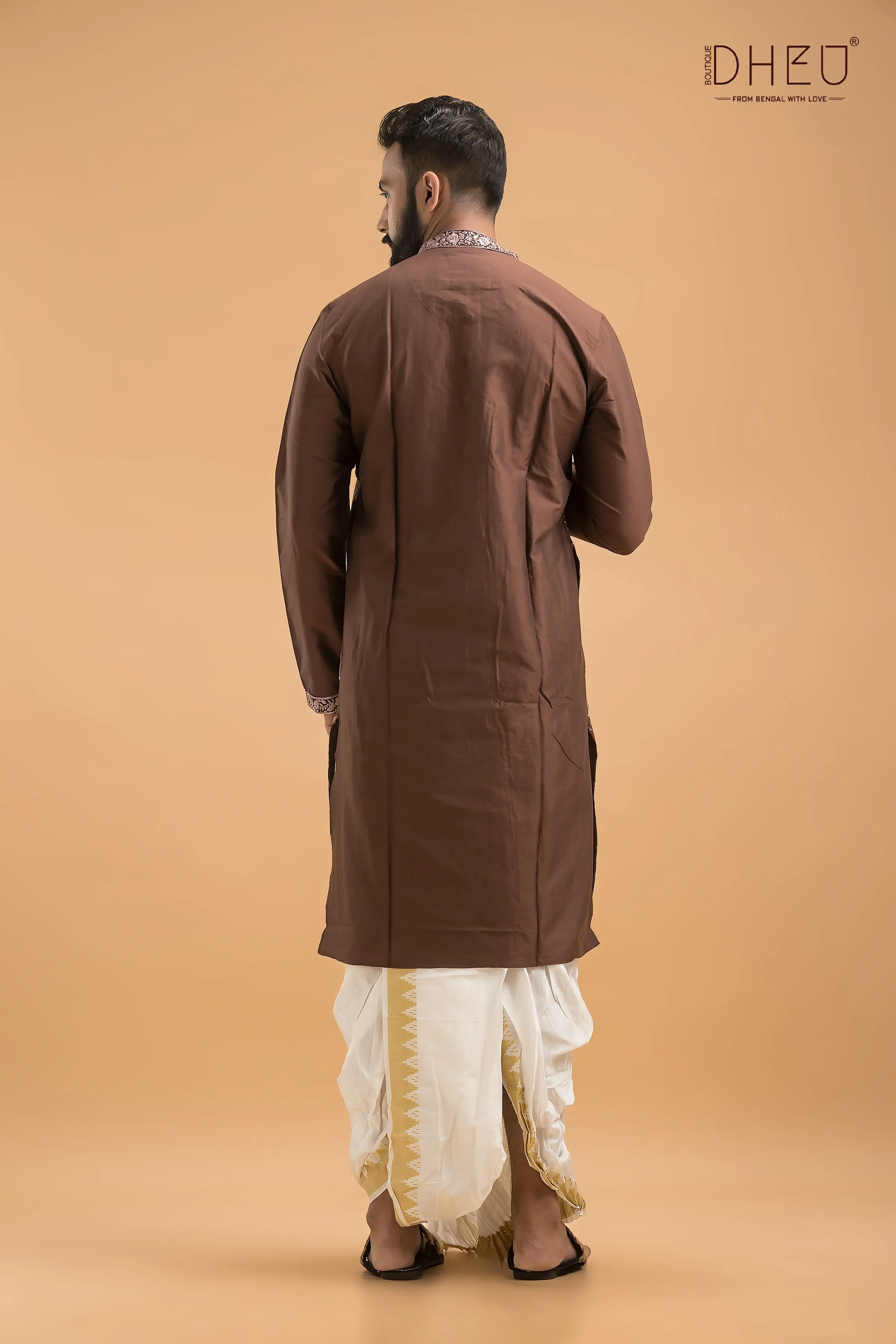 Exclusive Katan Silk Kurta & Dhoti(Optional) Set