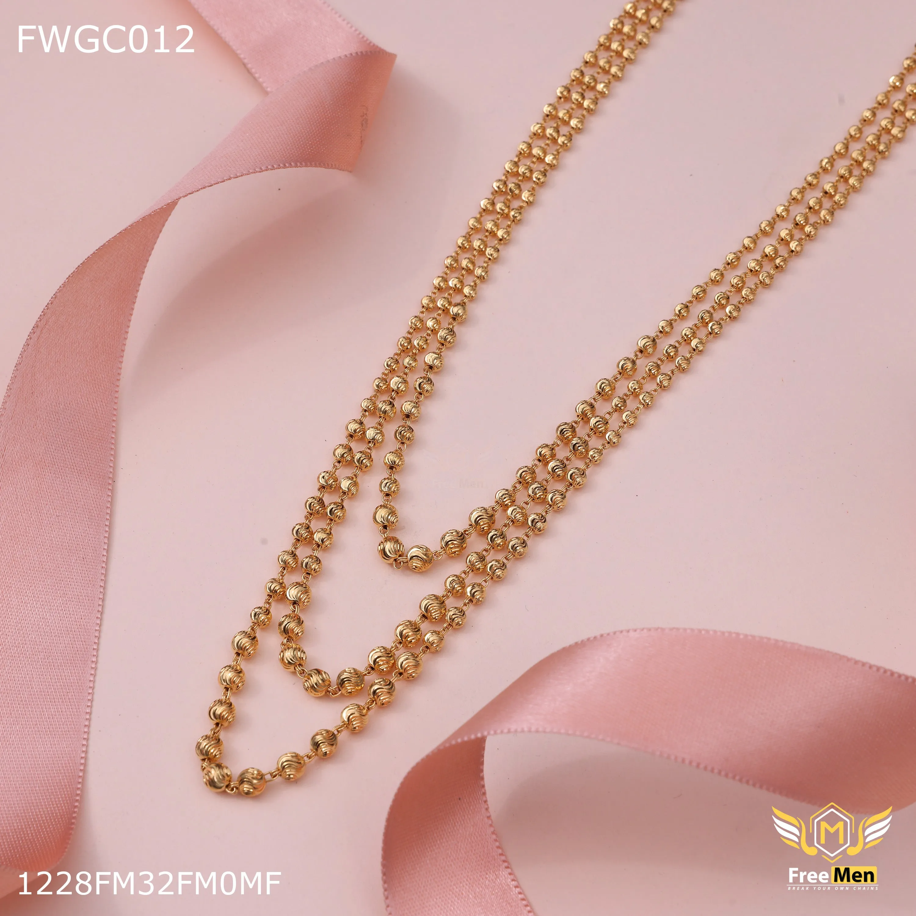 Freemen 1GM Three line maharani har for womens- FWGC012
