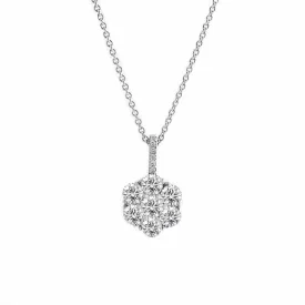 Harmony Jewel Collection Diamond Pendant, 4ct Look