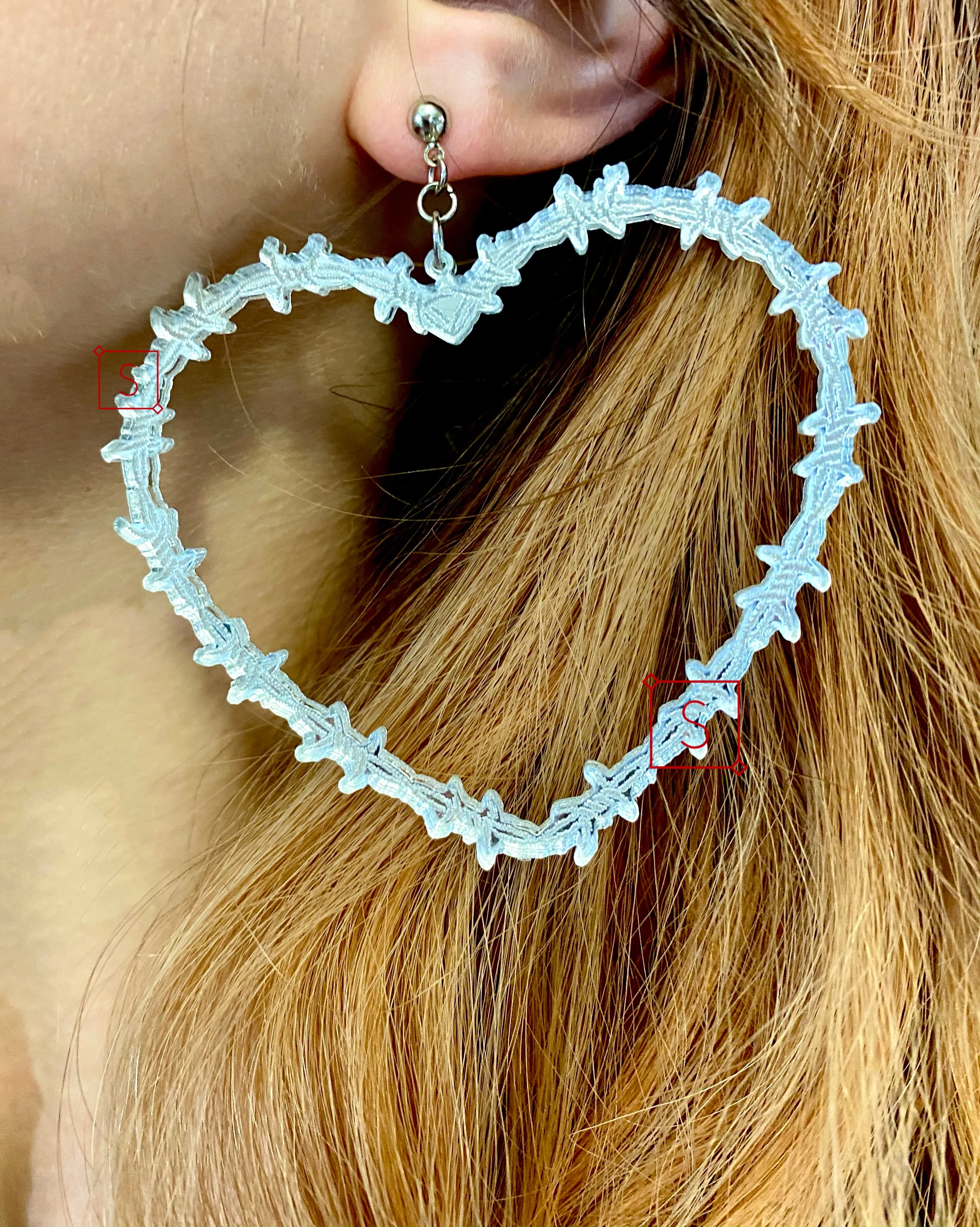 Heart on the Line Earrings