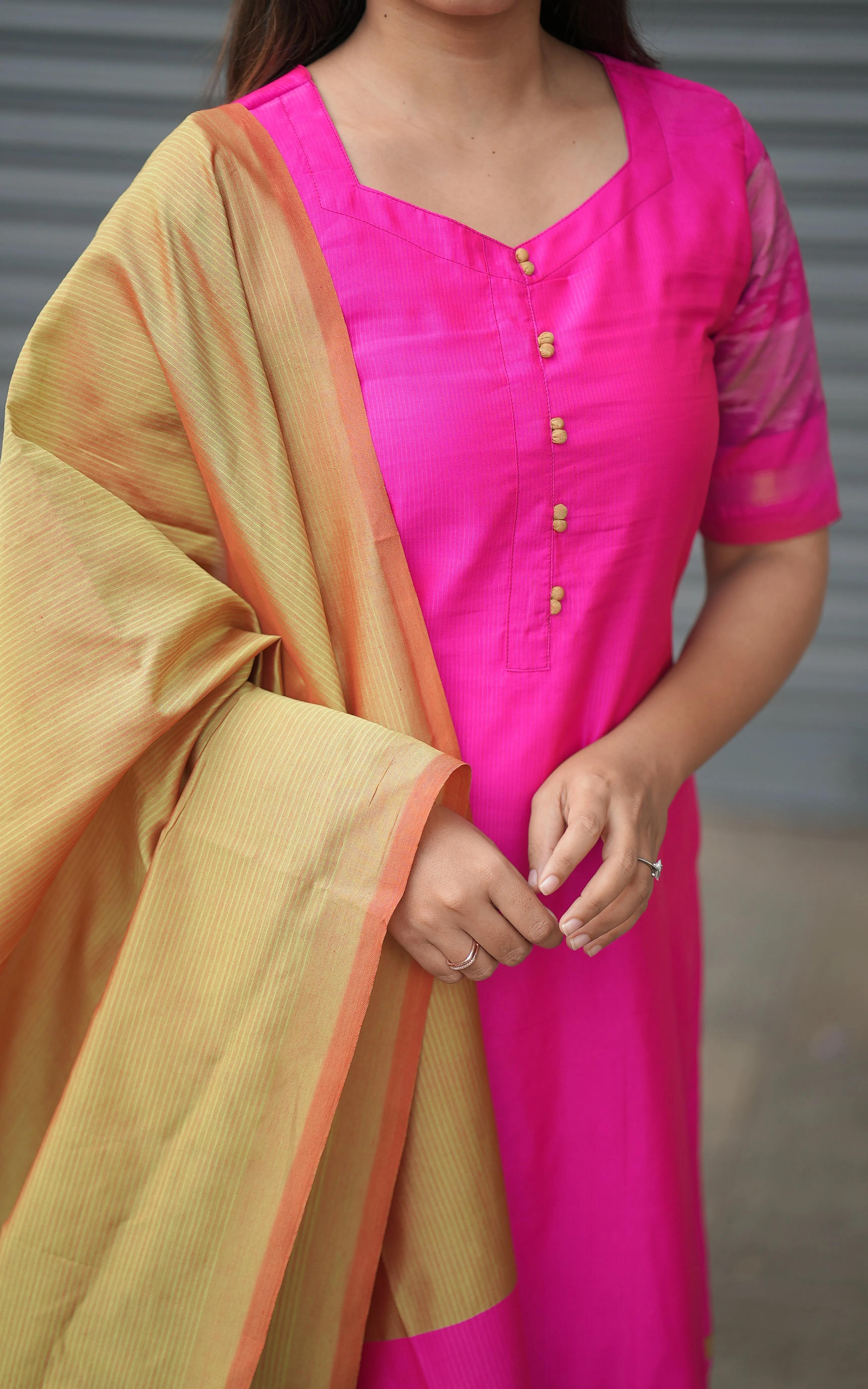 Indraja Pink (Kurti Pant Dupatta)