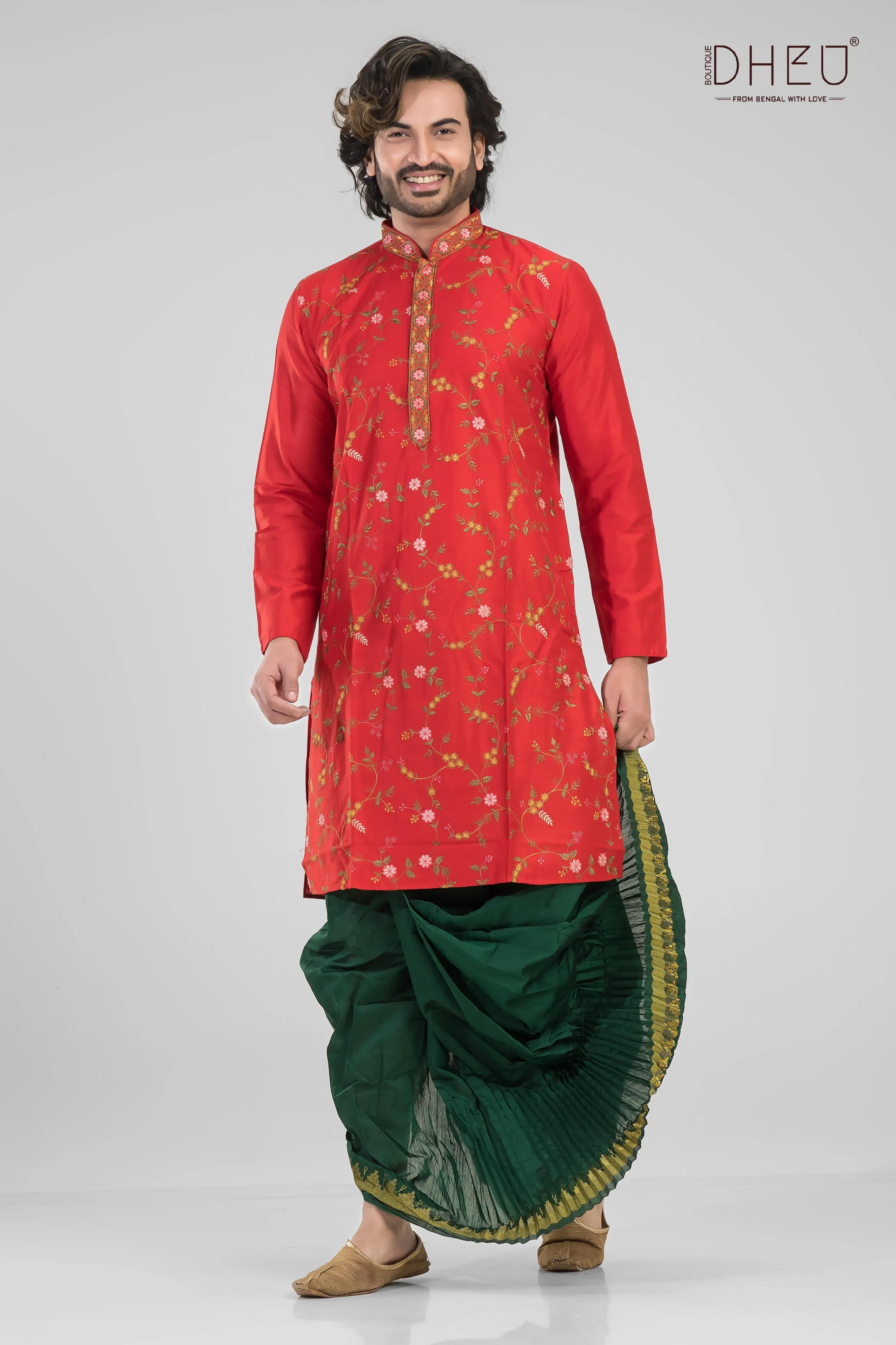 Just Married-Wedding Dhoti-Kurta set