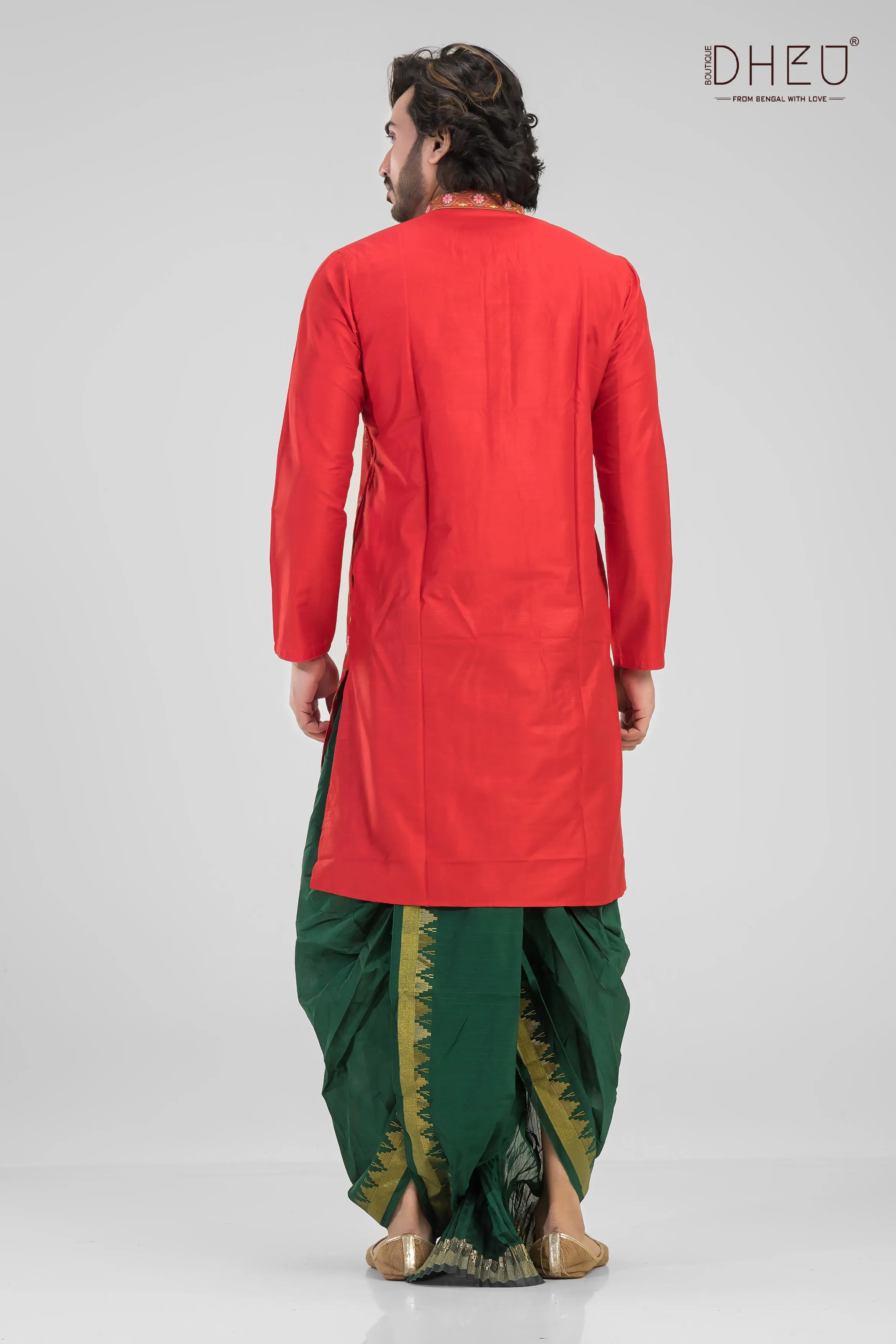 Just Married-Wedding Dhoti-Kurta set