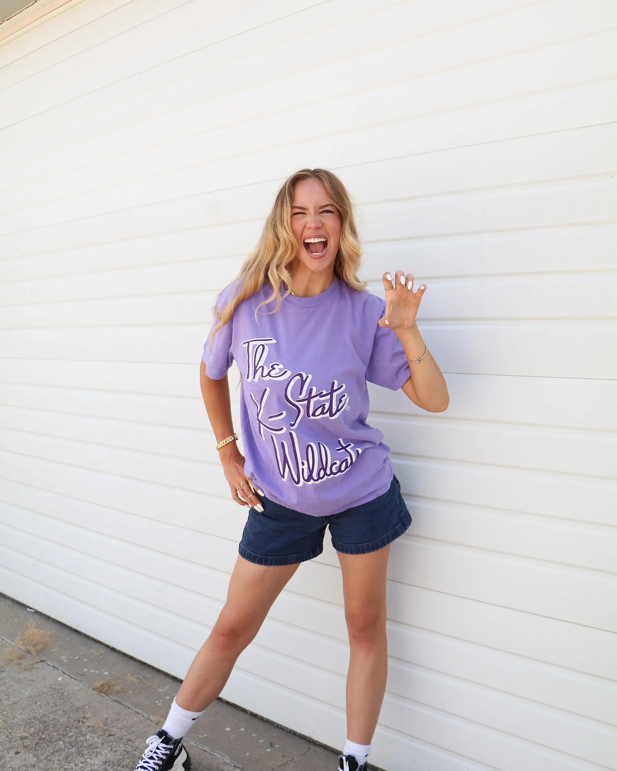 KSU Wildcats Beverly Violet Tee