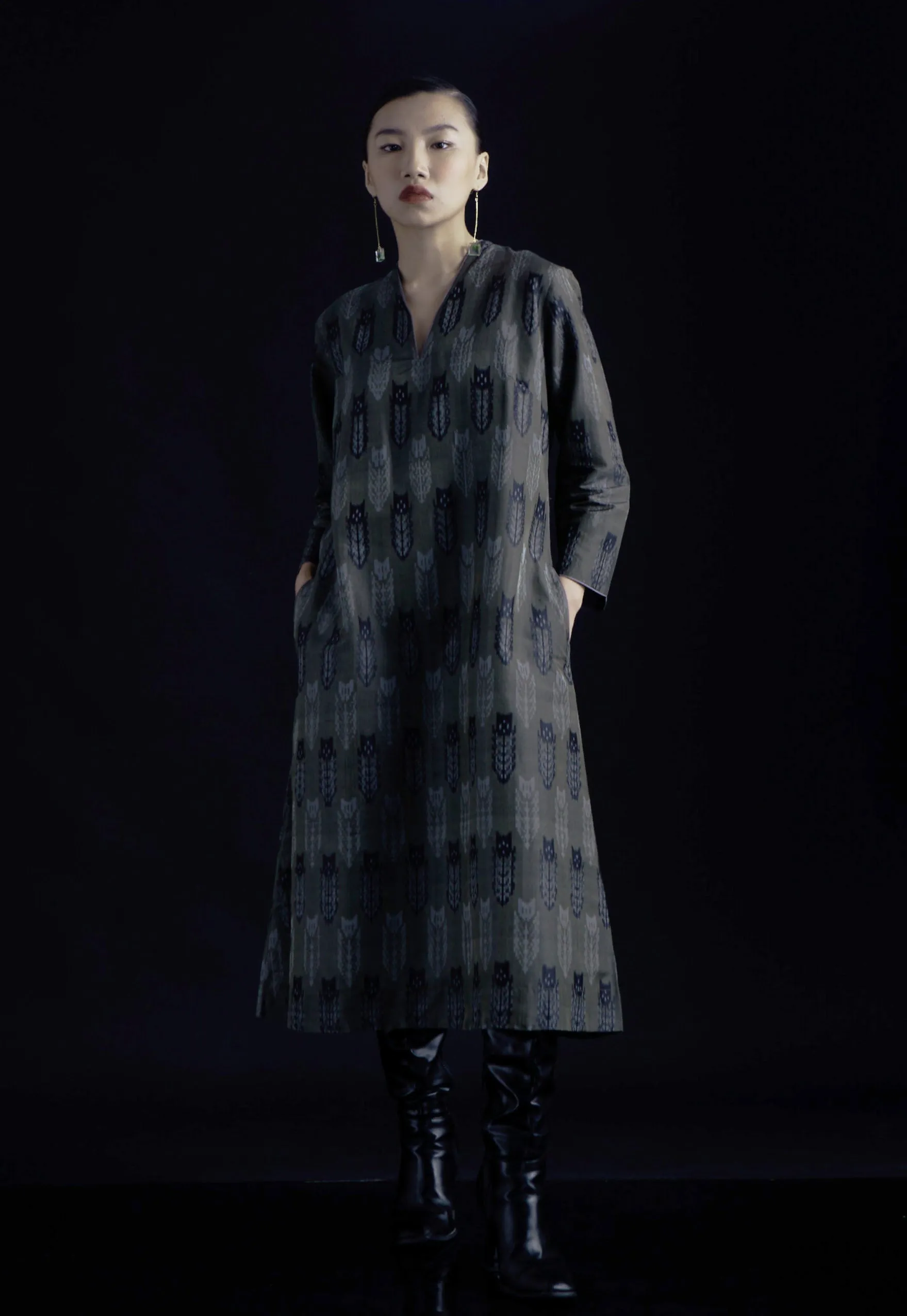 Laila Tulip Silk Ikat Kurta