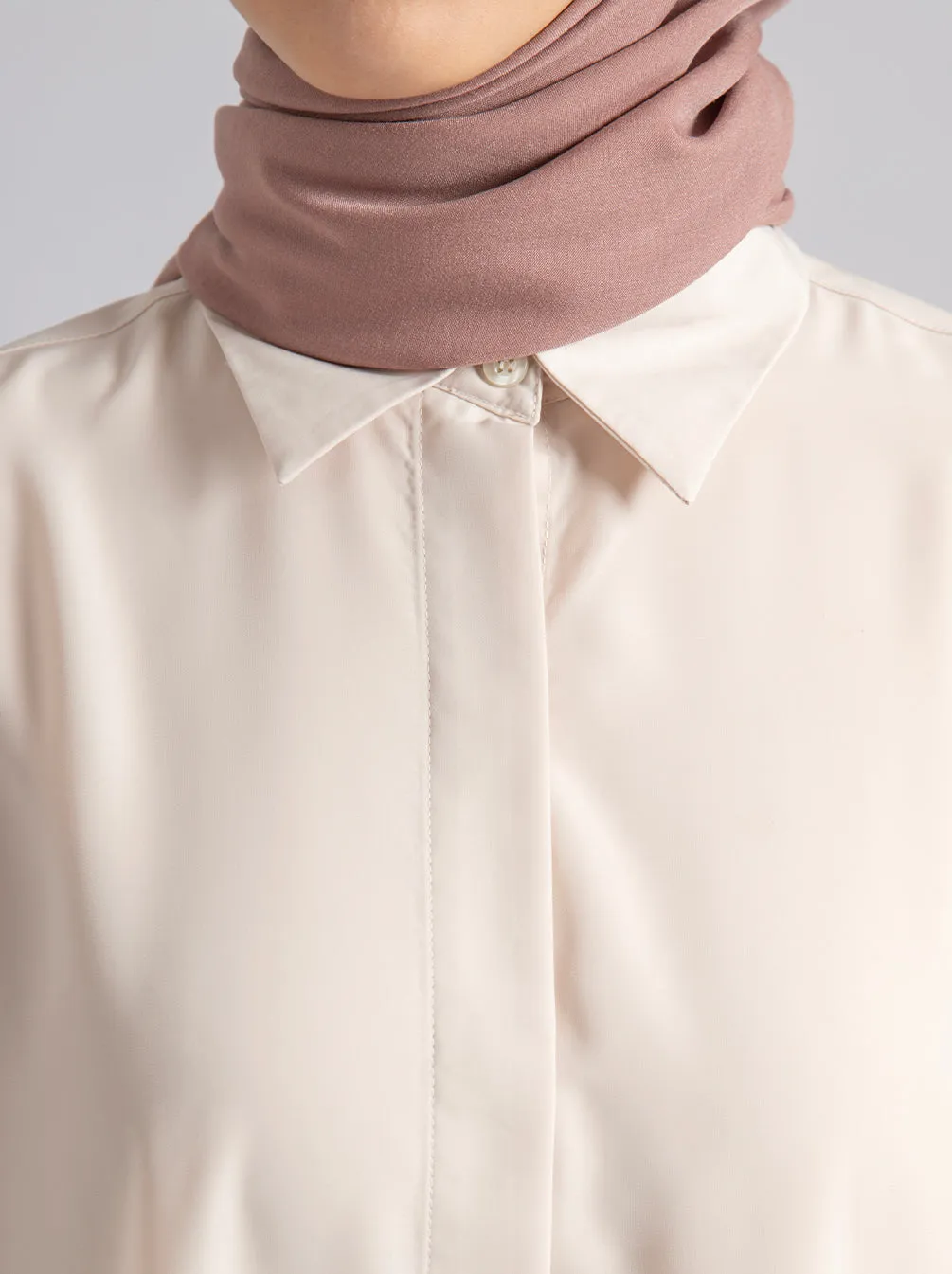 LEONA TOP PLAIN CREME