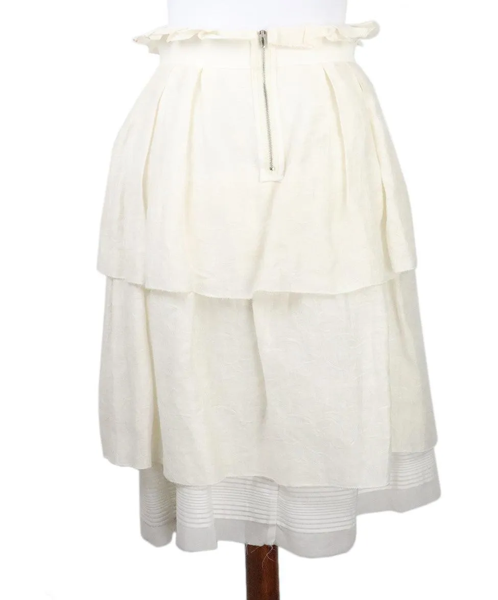 Les Copains Ivory Cotton Skirt sz 6