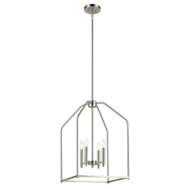 Madden 25" 4-Light Pendant Light, Brushed Nickel Finish