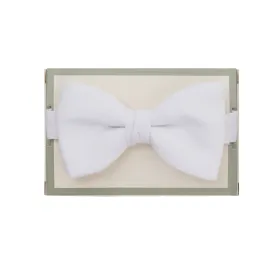 Marcella Bow Tie, Ready Tied - White