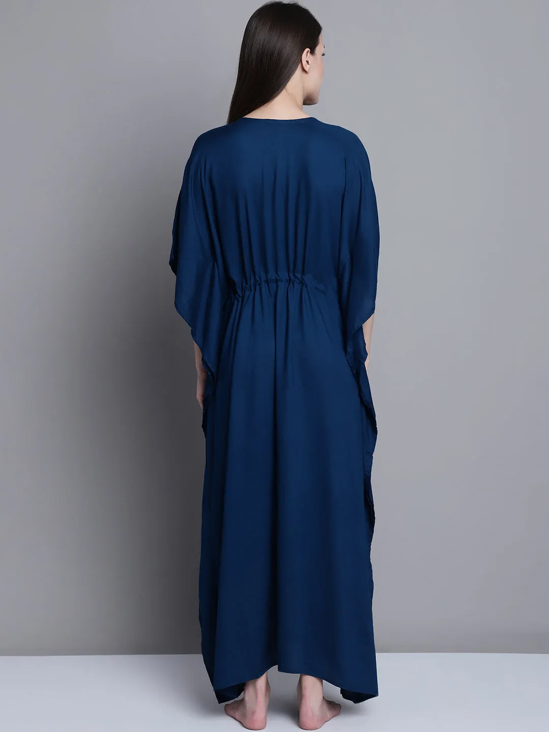 Maternity Kaftan - Solid Blue