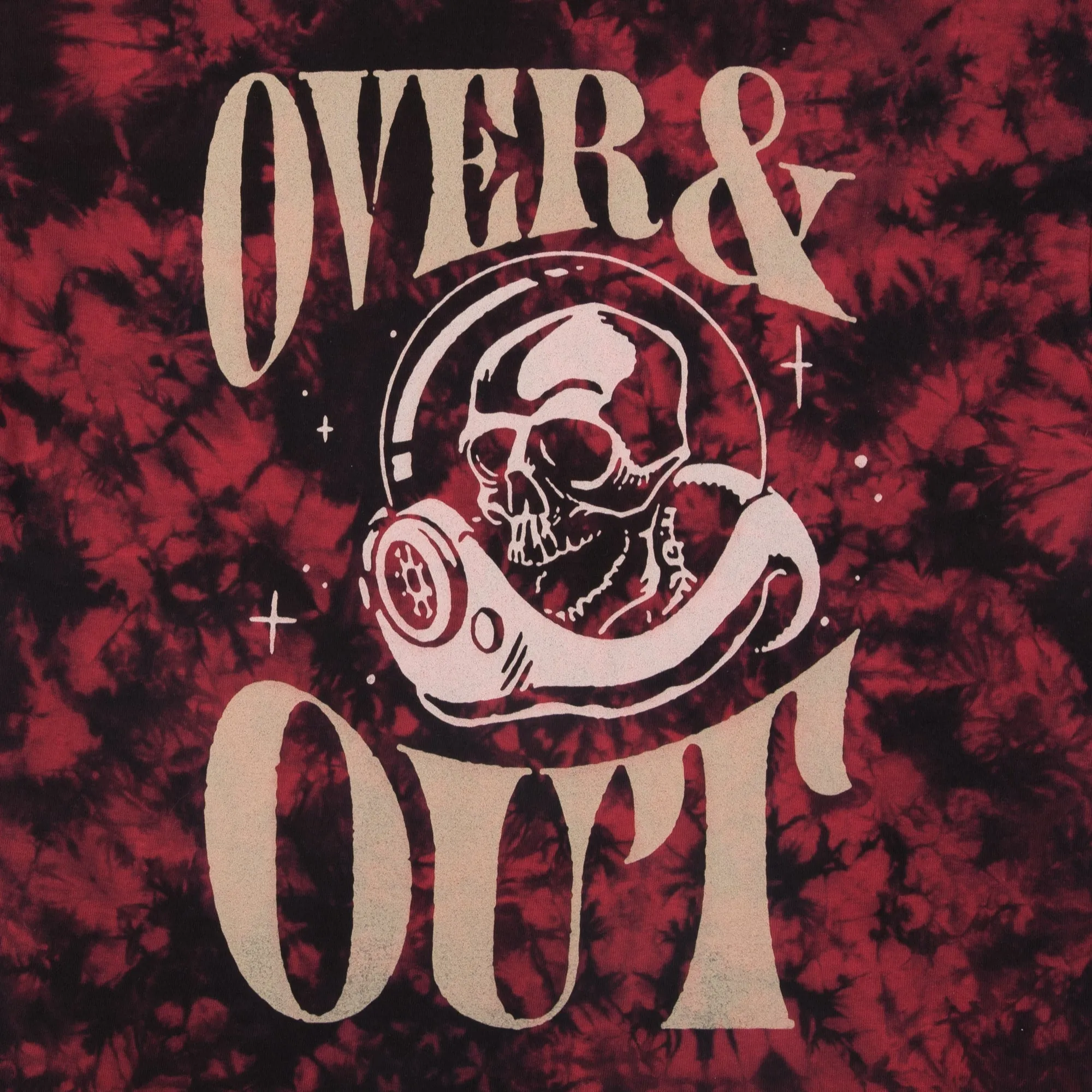 Over & Out Red Tie Dye Tee