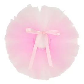 Pawpatu Handcrafted Pink Tulle Tutu with Adjustable Ribbon for Pets