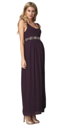 Purple Maternity Dress