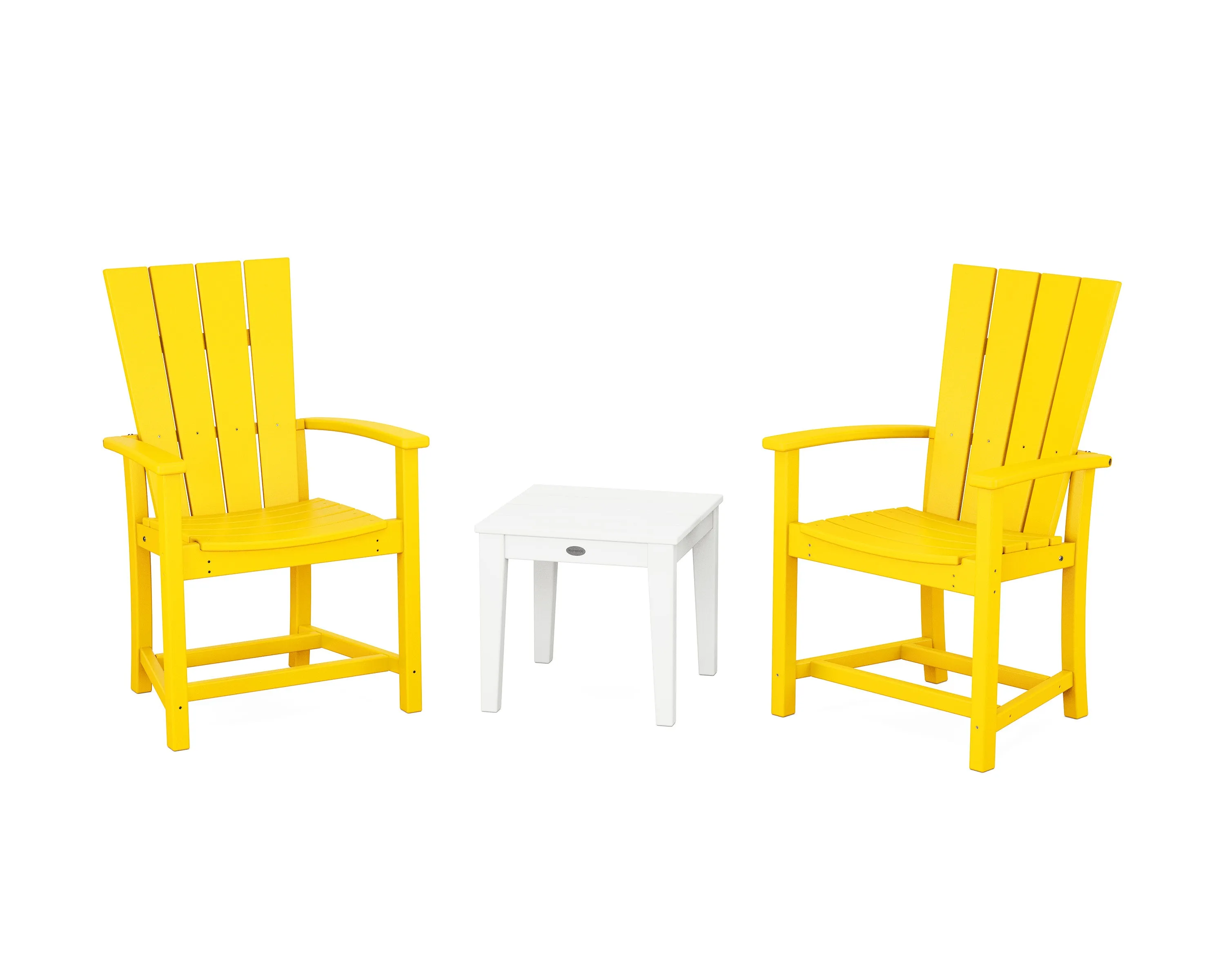 Quattro 3-Piece Upright Adirondack Chair Set