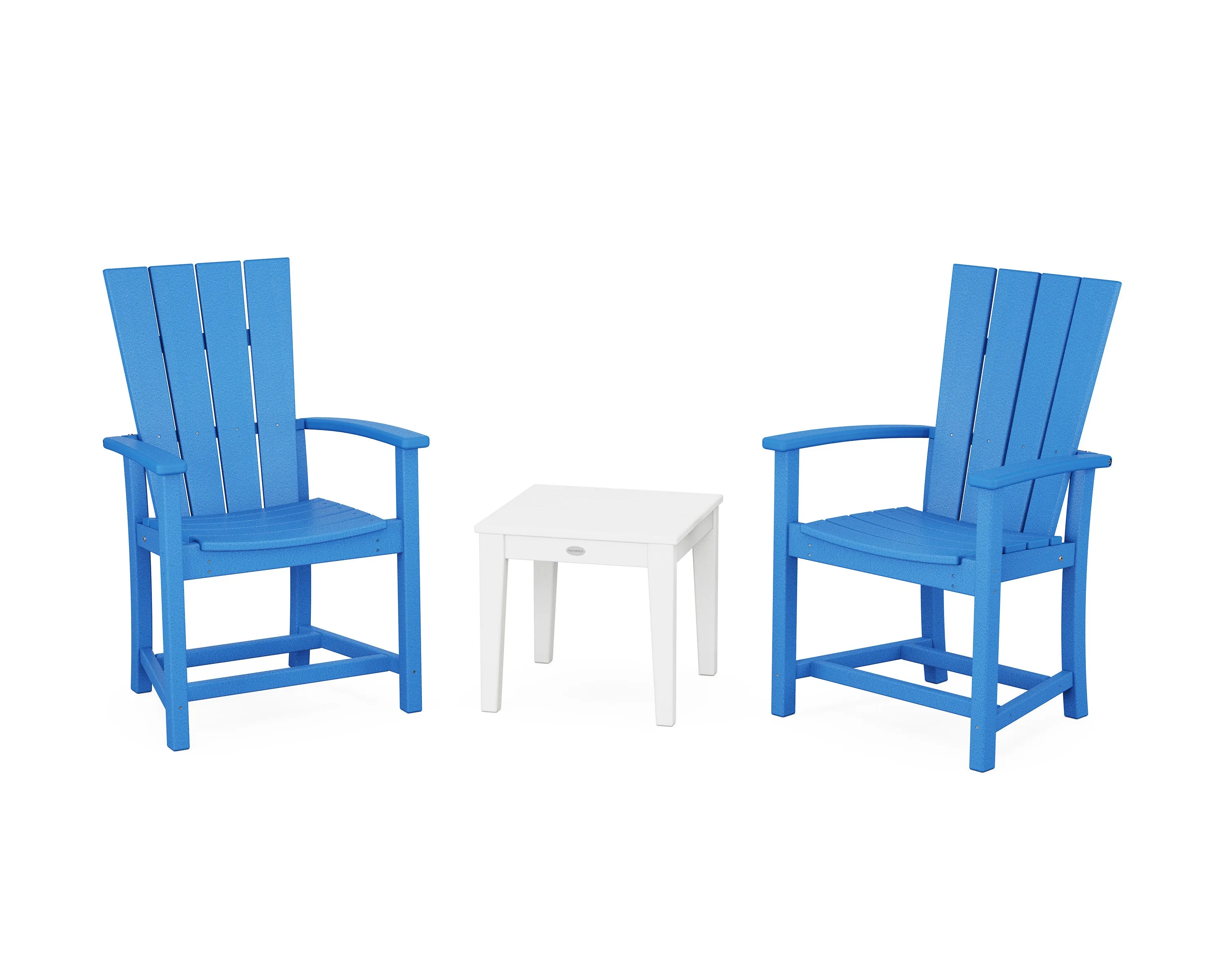 Quattro 3-Piece Upright Adirondack Chair Set