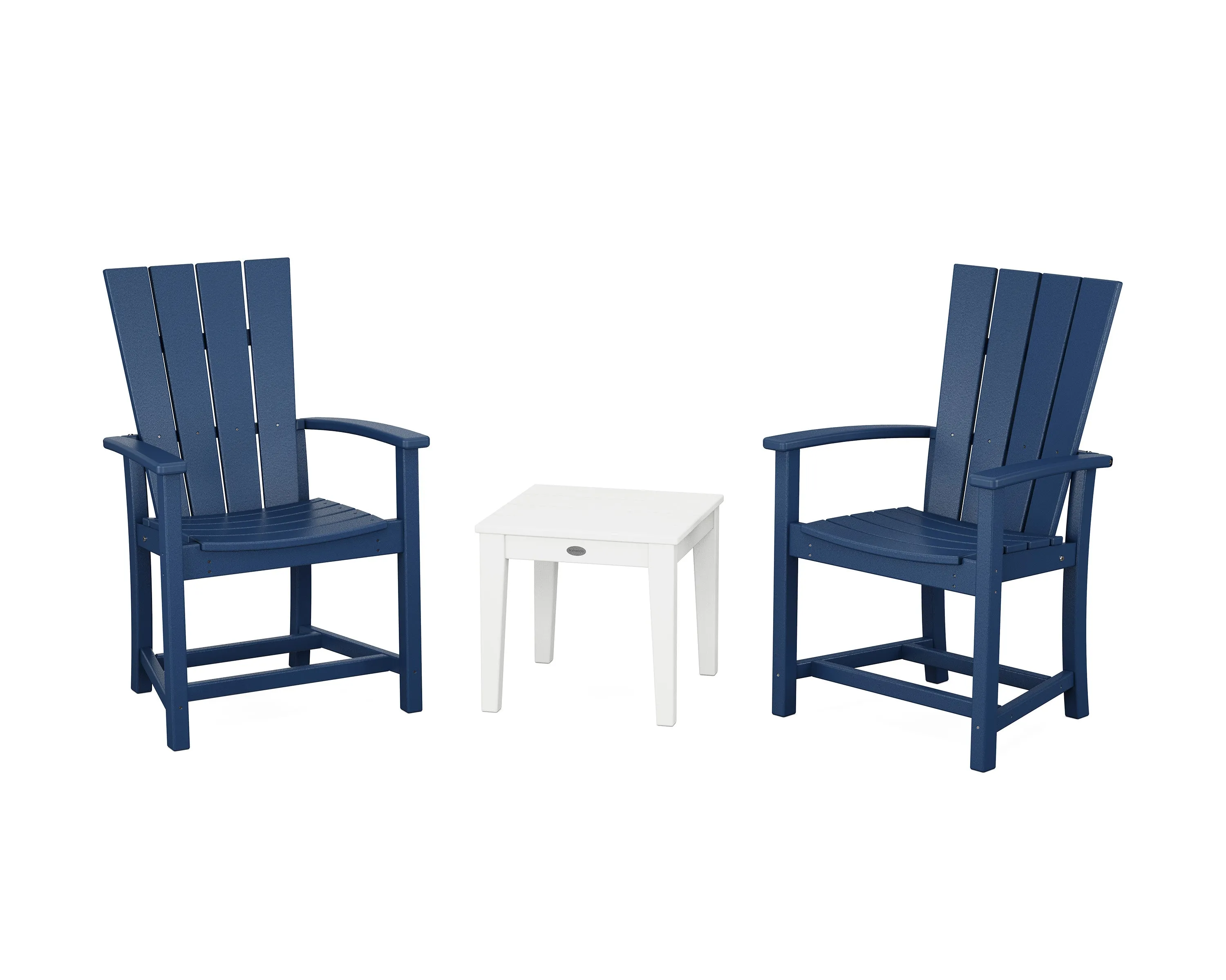 Quattro 3-Piece Upright Adirondack Chair Set