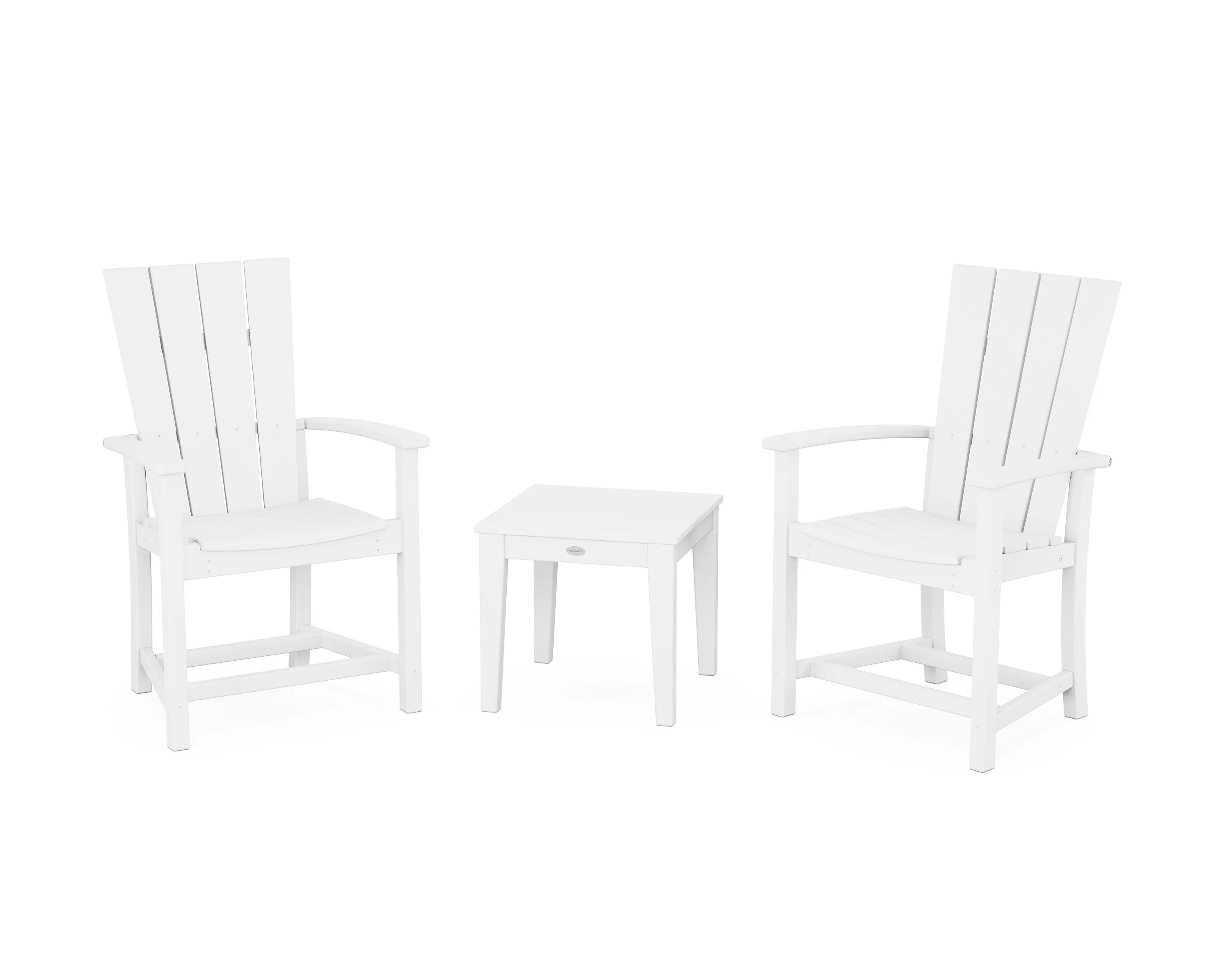 Quattro 3-Piece Upright Adirondack Chair Set