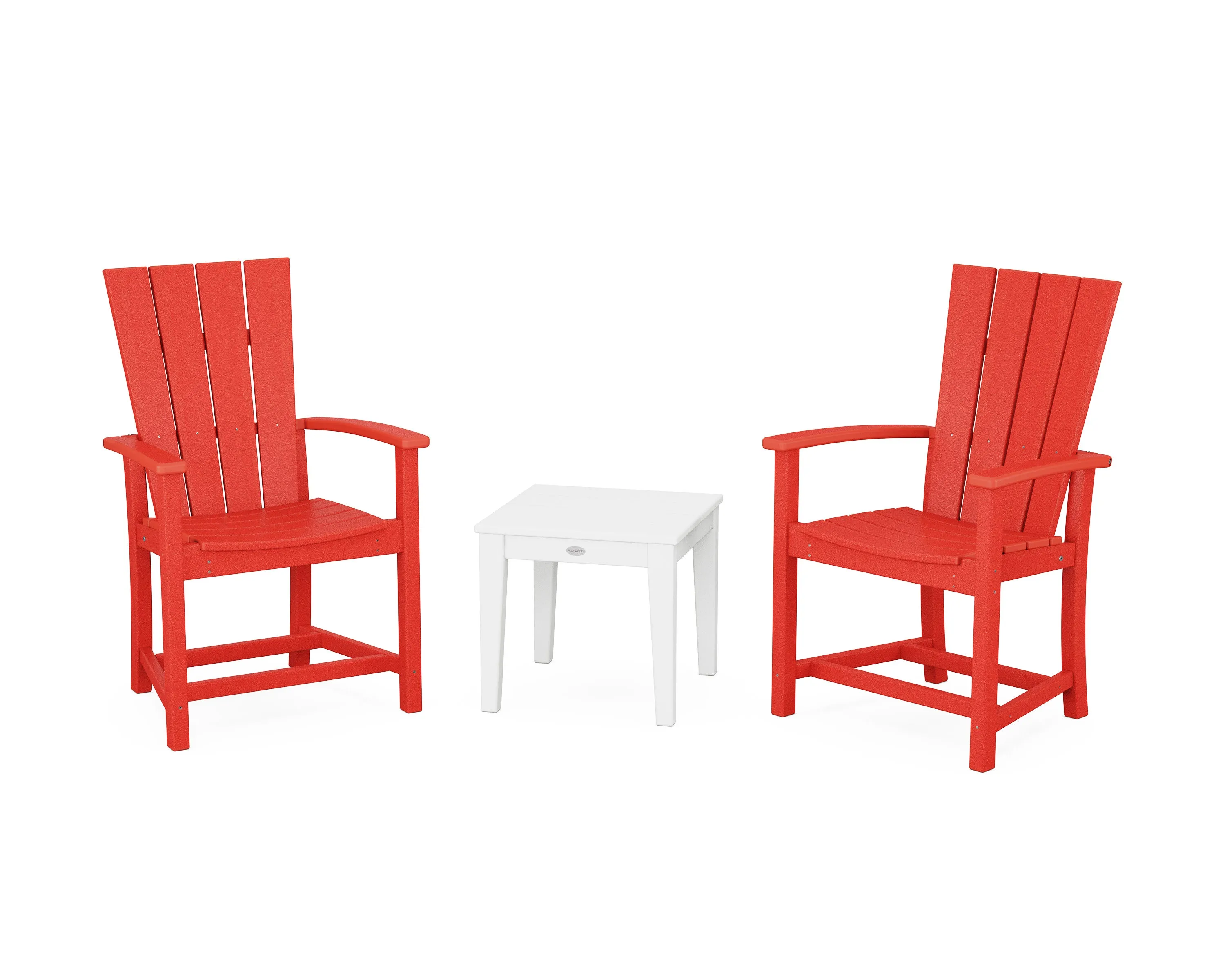 Quattro 3-Piece Upright Adirondack Chair Set