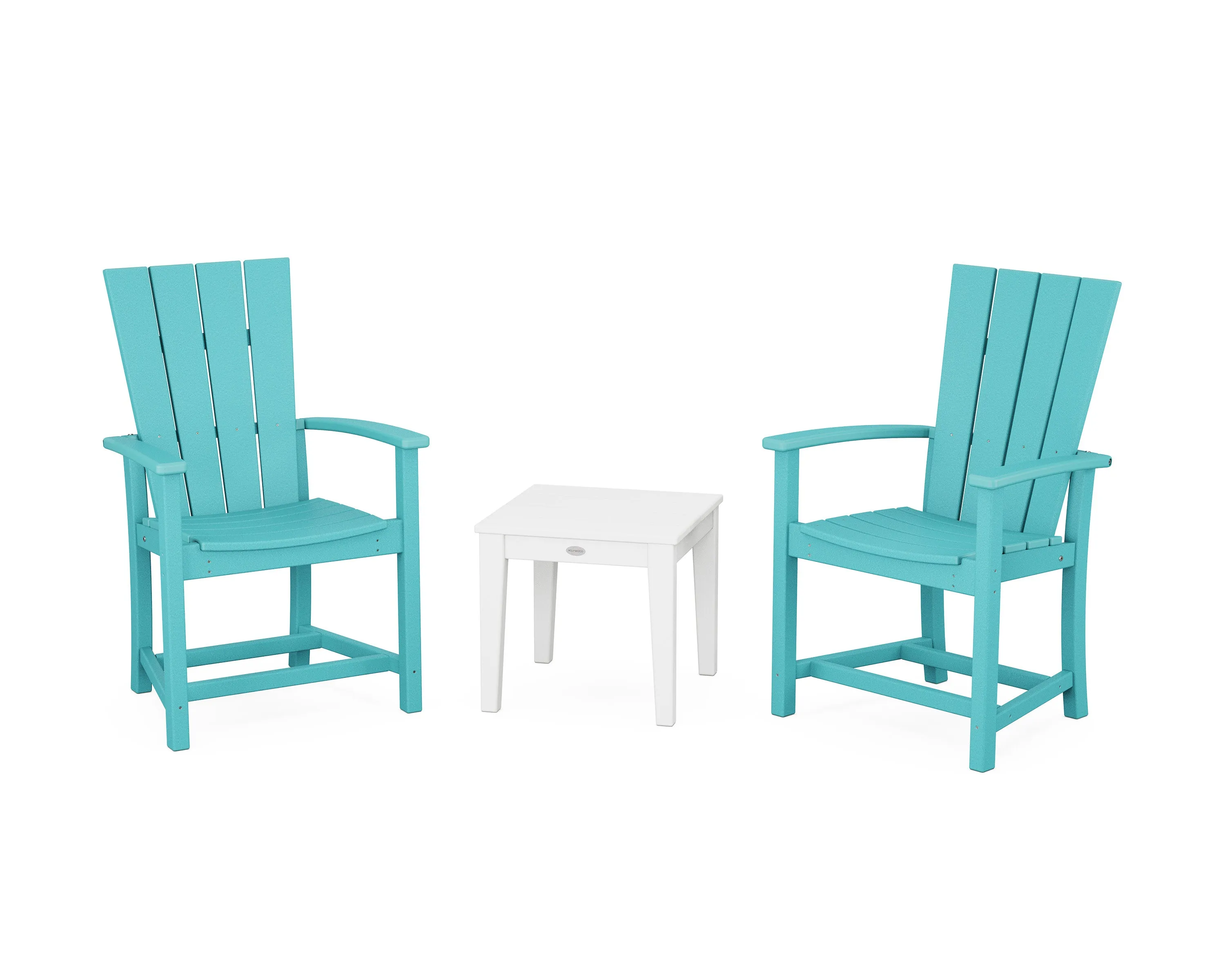 Quattro 3-Piece Upright Adirondack Chair Set