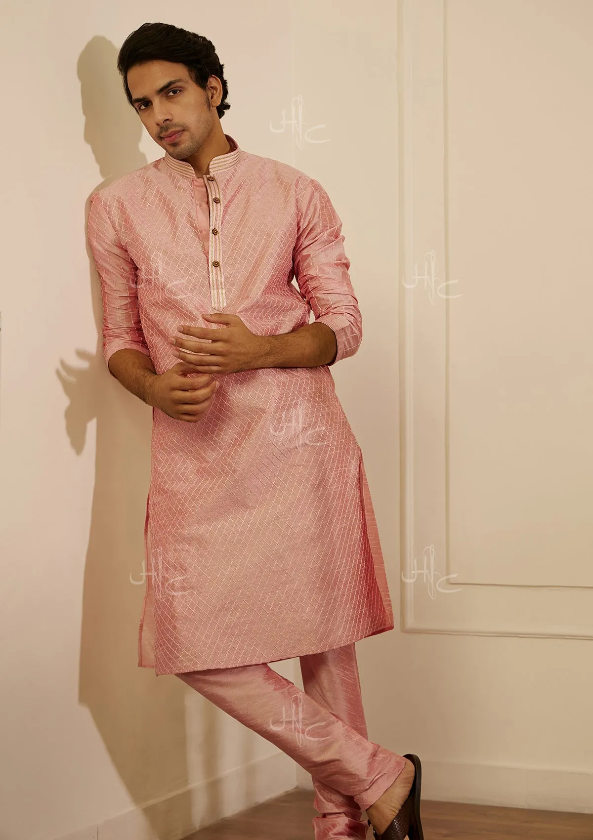 Rashid Silk Straight Men's Kurta Set