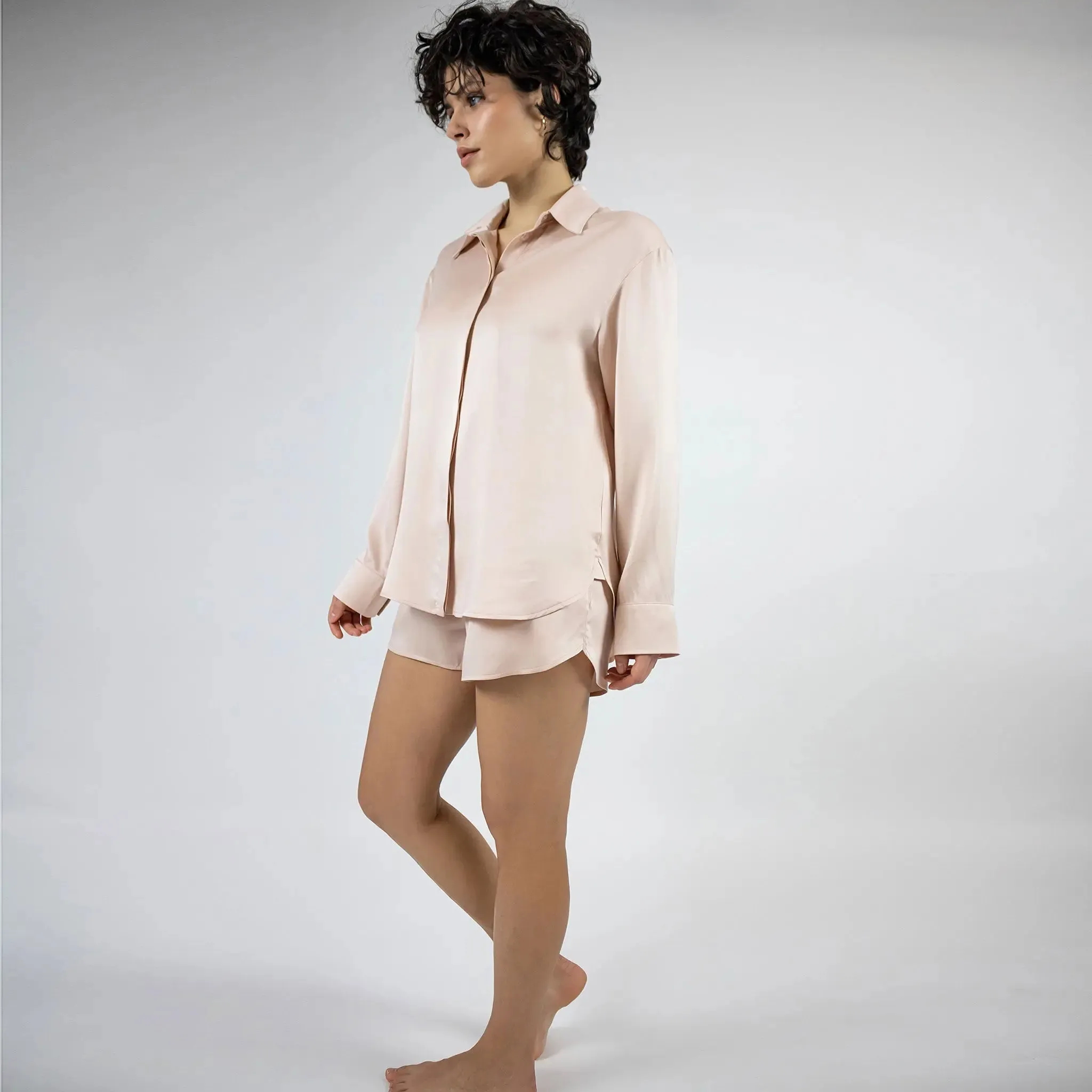 Silk Dreamscape Transcendent Pink Shirt