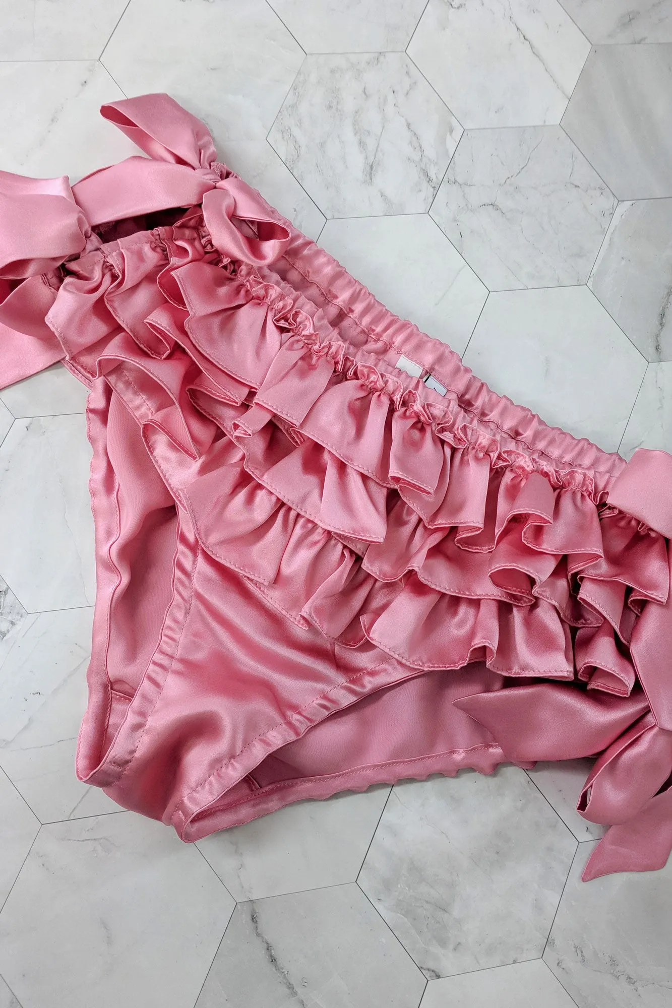 Silk ruffled panties