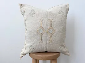 Silk Sabra Pillow - Stone