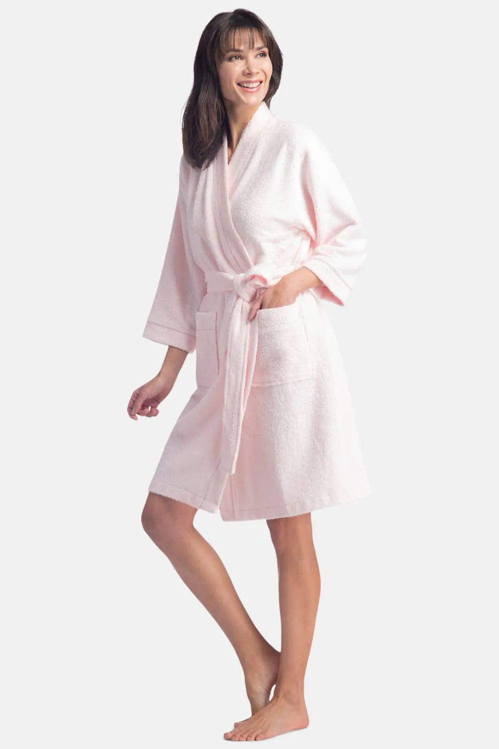 Women's Kimono Style Terry Cloth Bathrobe