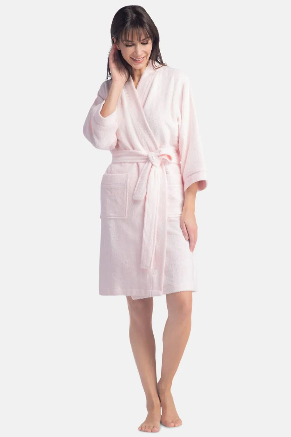 Women's Kimono Style Terry Cloth Bathrobe