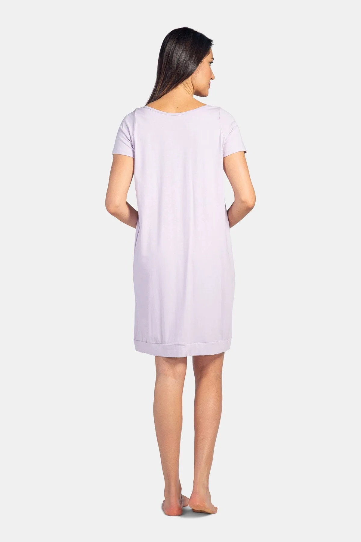 Women's Short Sleeve Jersey Nightgown - Relaxed Fit